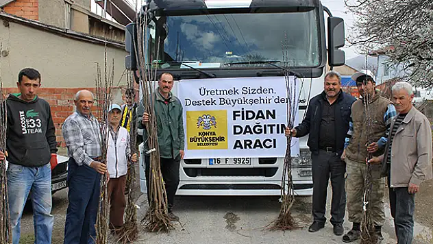 Konya Büyükşehir'den çiftçiye destek
