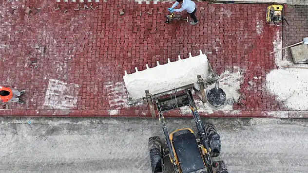 Konya Büyükşehir'den Malas Caddesi'nin standardını yükseltecek uygulama 
