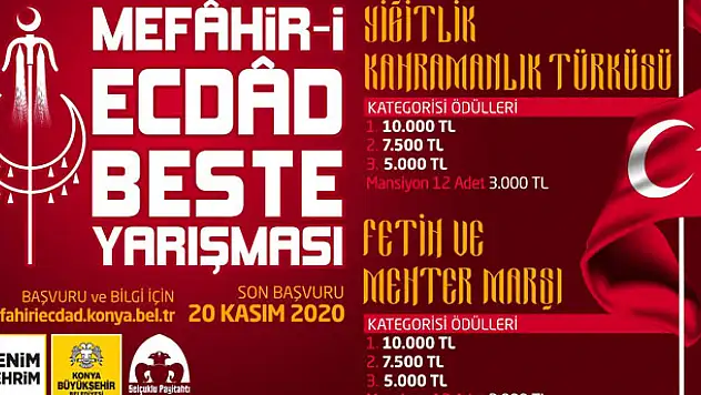 Konya Büyükşehir'den Mefahir-i Ecdad Beste Yarışması