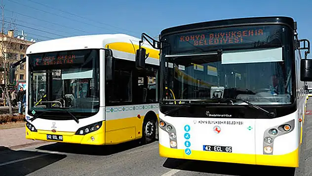 Konya Büyükşehir'den toplu ulaşım duyurusu