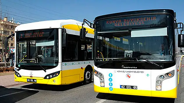 Konya Büyükşehir'den toplu ulaşım duyurusu