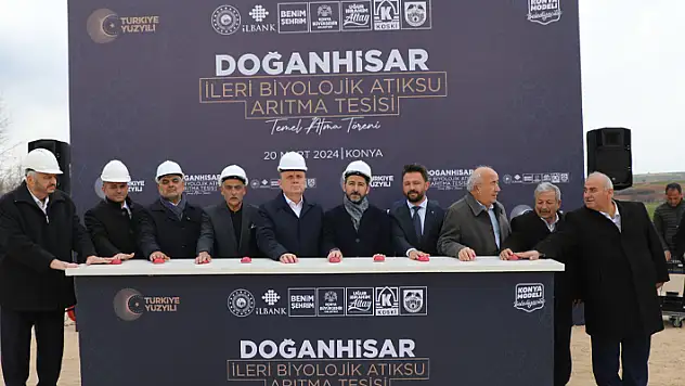 Konya Büyükşehir, Doğanhisar'a İleri Biyolojik Atık Su Arıtma Tesisi kazandıracak 