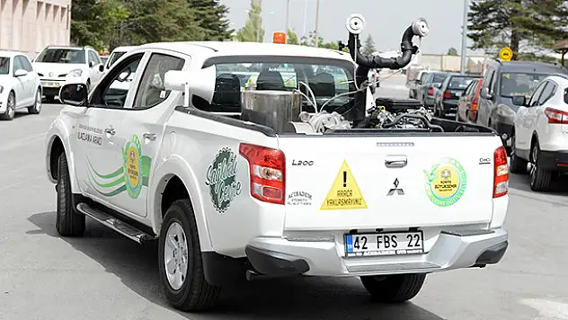 Konya Büyükşehir ilaçlama sezonunu açtı