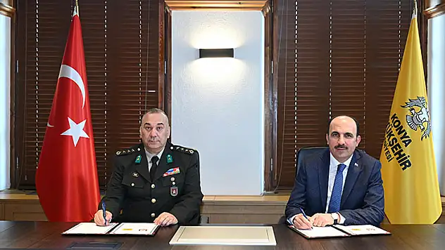 Konya Büyükşehir ile KBRN Savunma ve Güvenlik Tugay Komutanlığı arasında iş birliği protokolü imzalandı
