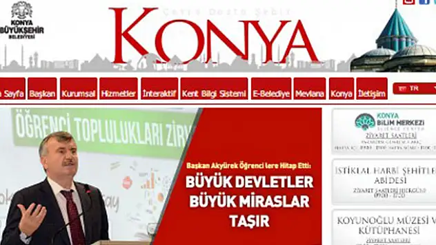 Konya Büyükşehir'in web siteleri günde 220 bin kez ziyaret ediliyor