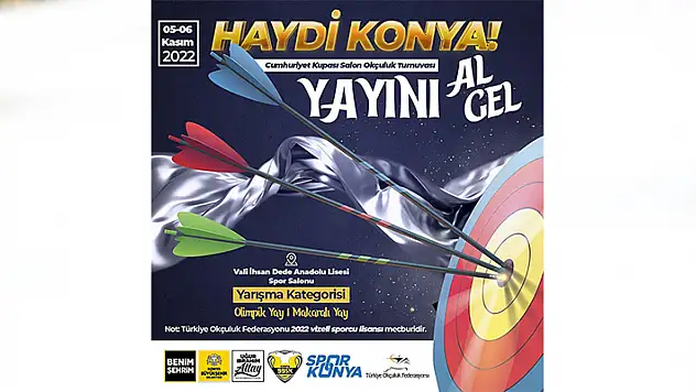 Konya Büyükşehir Salon Okçuluk Turnuvası düzenliyor