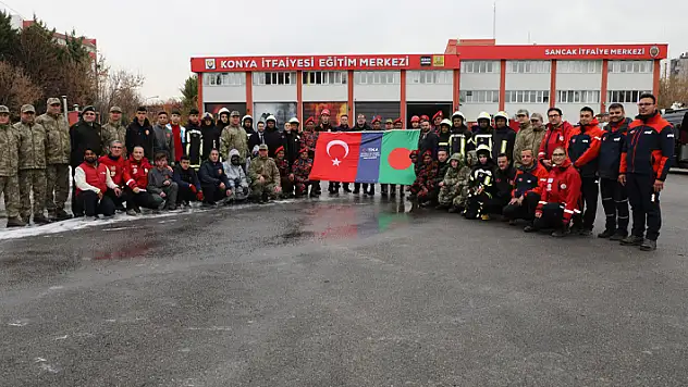 Konya Büyükşehir-TİKA işbirliğiyle Bangladeşli itfaiyecilere verilen eğitimin ikinci aşaması tamamlandı