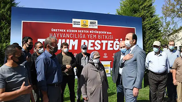 Konya Büyükşehir'in hayvansal üretime desteği sürüyor
