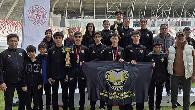 Konya Büyükşehirli atletler, Türkiye birincisi oldu