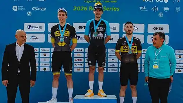 Konya Büyükşehirli pedallar kürsüde