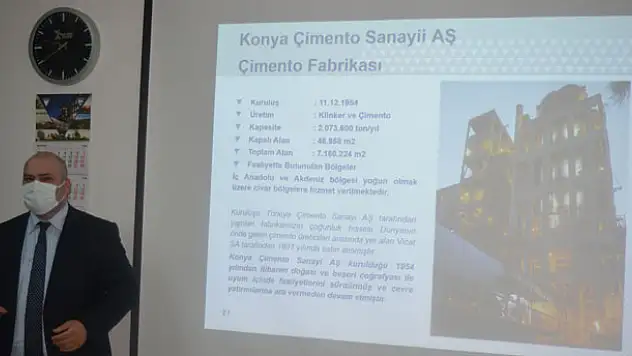 'Konya Çimento'nun bacaları son teknoloji ile filtrelidir'