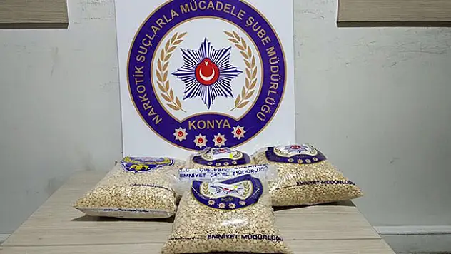 Konya'da 110 bin adet uyuşturucu hap ele geçirildi