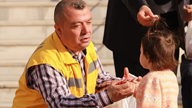 Konya'da 112 çalışanları Şivlilik dağıttı