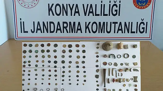 Konya'da 150 parça tarihi eser ele geçirildi