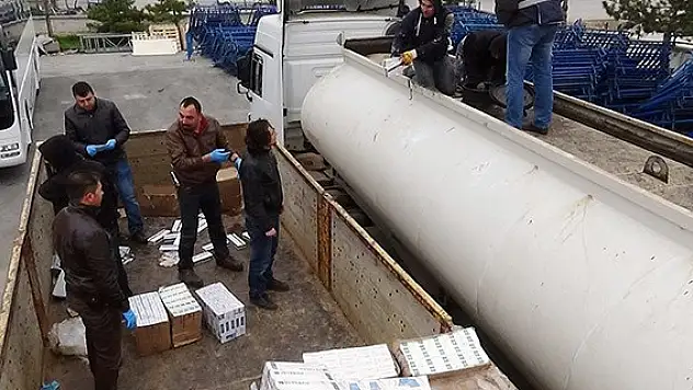 Konya'da 160 bin paket kaçak sigara ele geçirildi