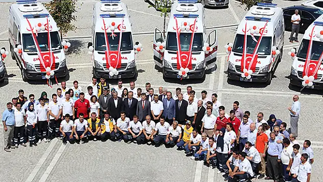 Konya'da 19 ambulans hizmete girdi