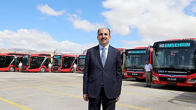 Konya'da 19 yeni otobüs hizmete girdi
