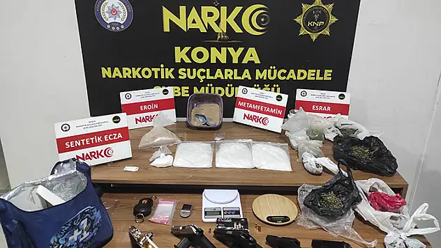 Konya'da 2 ayrı uyuşturucu operasyonu: 12 şüpheli yakalandı
