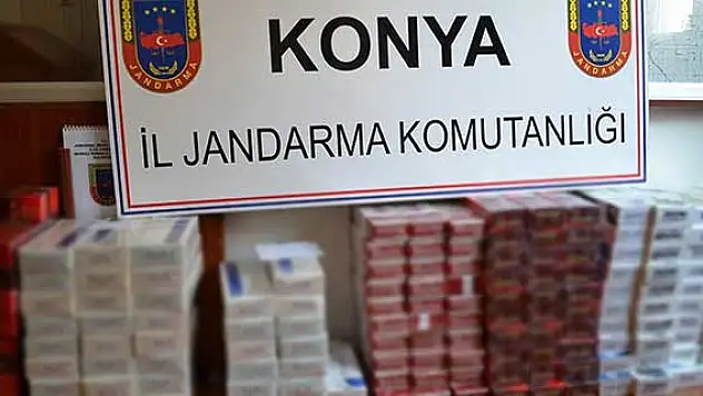 Konya'da 2 bin 500 paket kaçak sigara ele geçirildi