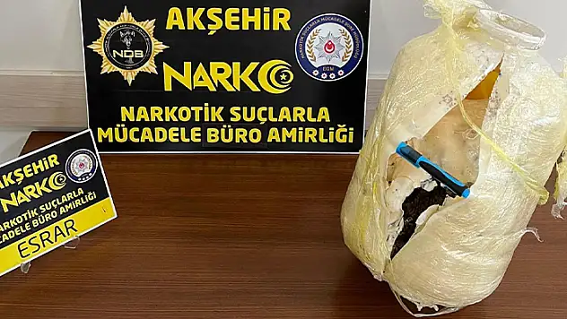 Konya'da 2 kilo 750 gram esrar ele geçirildi
