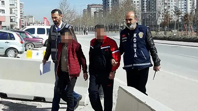 Konya'da 2 kişiyi silahla yaralayan şahıslar adliyeye sevk edildi