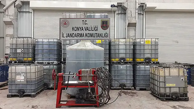 Konya'da 20 bin litre kaçak akaryakıt ele geçirildi