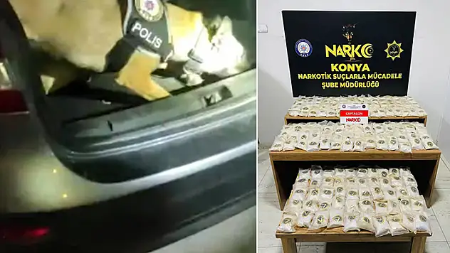 Konya'da 200 bin uyuşturucu hap ele geçirildi!  4 zanlı tutuklandı

