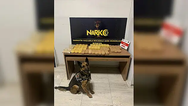 Konya'da 23 kilo eroinle yakalanan 2 şüpheli tutuklandı
