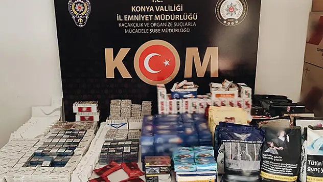 Konya'da 25 bin makaron ele geçirildi