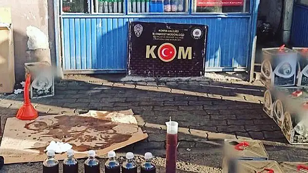 Konya'da 3 bin 400 litre kaçak akaryakıt ele geçirildi