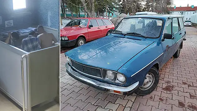 Konya'da 3 hırsızlık şüphelisi araba çalıp gittikleri hamamda peştamalle yakalandı
