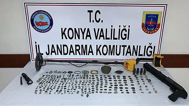 Konya'da 314 parça tarihi eser ele geçirildi 
