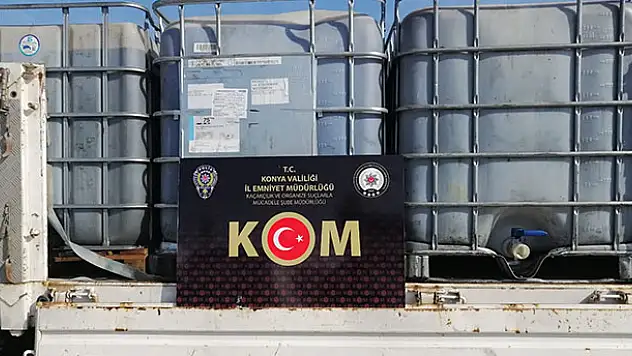 Konya'da 32 bin litre kaçak akaryakıt ele geçirildi