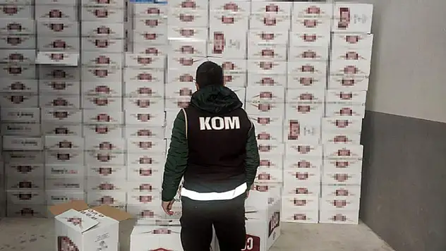 Konya'da 4 milyon 950 bin kaçak makaron ele geçirildi

