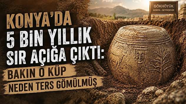 Konya'da 5 bin yıllık sır açığa çıktı: Bakın o küp neden ters gömülmüş