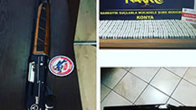 Konya'da  6 bin 384 uyuşturucu hap ele geçirildi
