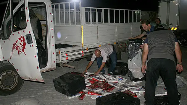 Konya'da 600 bin paket kaçak sigara ele geçirildi