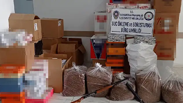 Konya'da 65 ton kaçak tütün ele geçirildi
