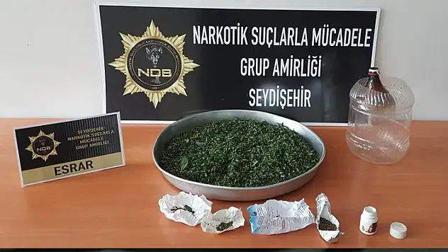 Konya'da 7 kilo 750 gram Hint keneviri ele geçirildi! 2 kişi gözaltına alındı

