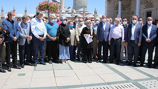 Konya'da 7 kişinin öldürüldüğü olayla ilgili ortak basın açıklaması yapıldı