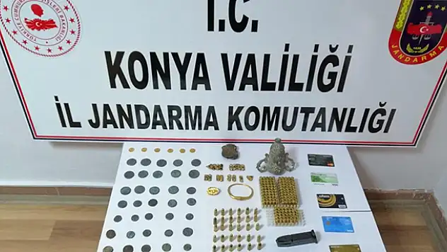Konya'da 91 adet tarihi eser ele geçirildi