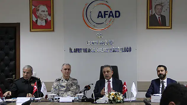 Konya'da AFAD'dan masabaşı ve saha tatbikatı