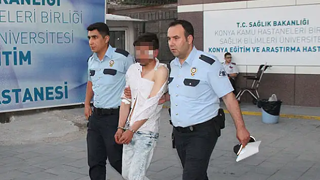 Konya'da Afgan taciz şüphelisi hastanelik edildi