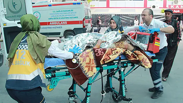 Konya'da ağaçlık alana giden kadın benzinle kendini yaktı