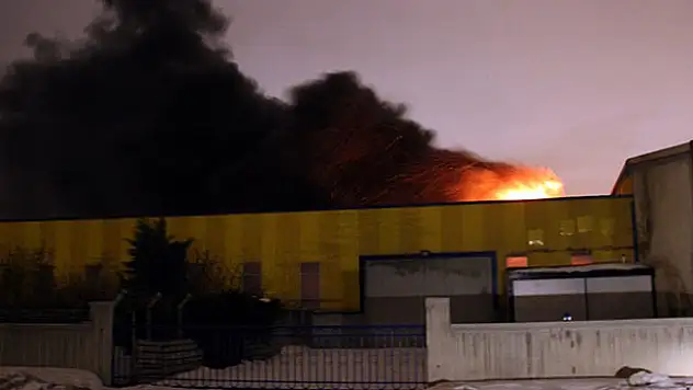 Konya'da ahşap atölyesinde yangın