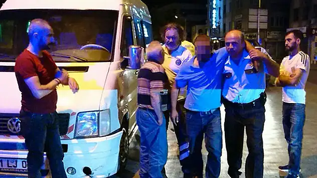 Konya'da alkollü sürücü direksiyon başında sızdı