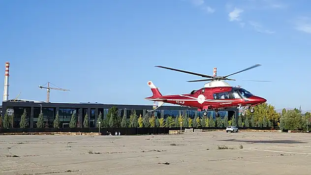 Konya'da ambulans helikopter bir aylık bebek için havalandı
