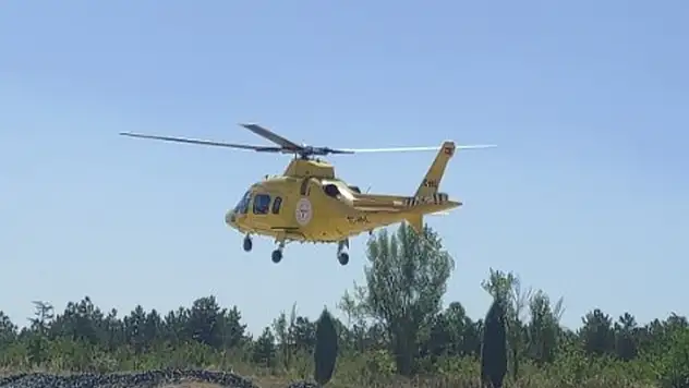 Konya'da ambulans helikopter bir günlük bebek için havalandı
