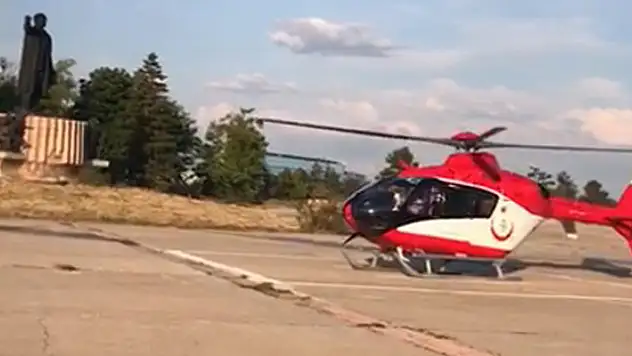 Konya'da ambulans helikopter felç geçiren hasta için havalandı
