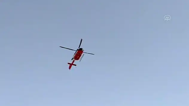 Konya'da ambulans helikopter kalp krizi geçiren hasta için havalandı

